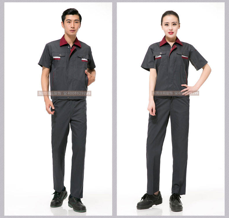 機械加工作服夏季套裝效果展示04