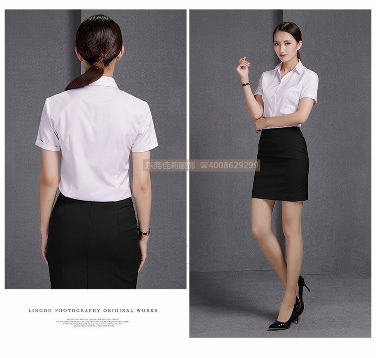 女士V領商務襯衣 優(yōu)質女士商務襯衣-產品圖17